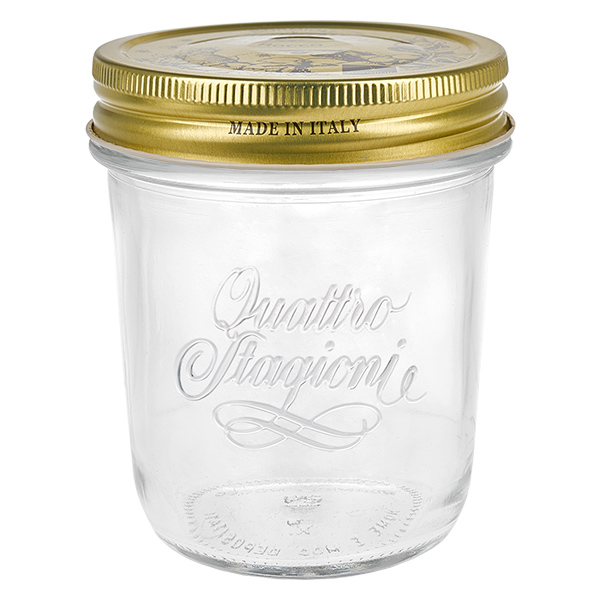 Verre renversé de 320 ml « Quattro Stagioni » avec couvercle