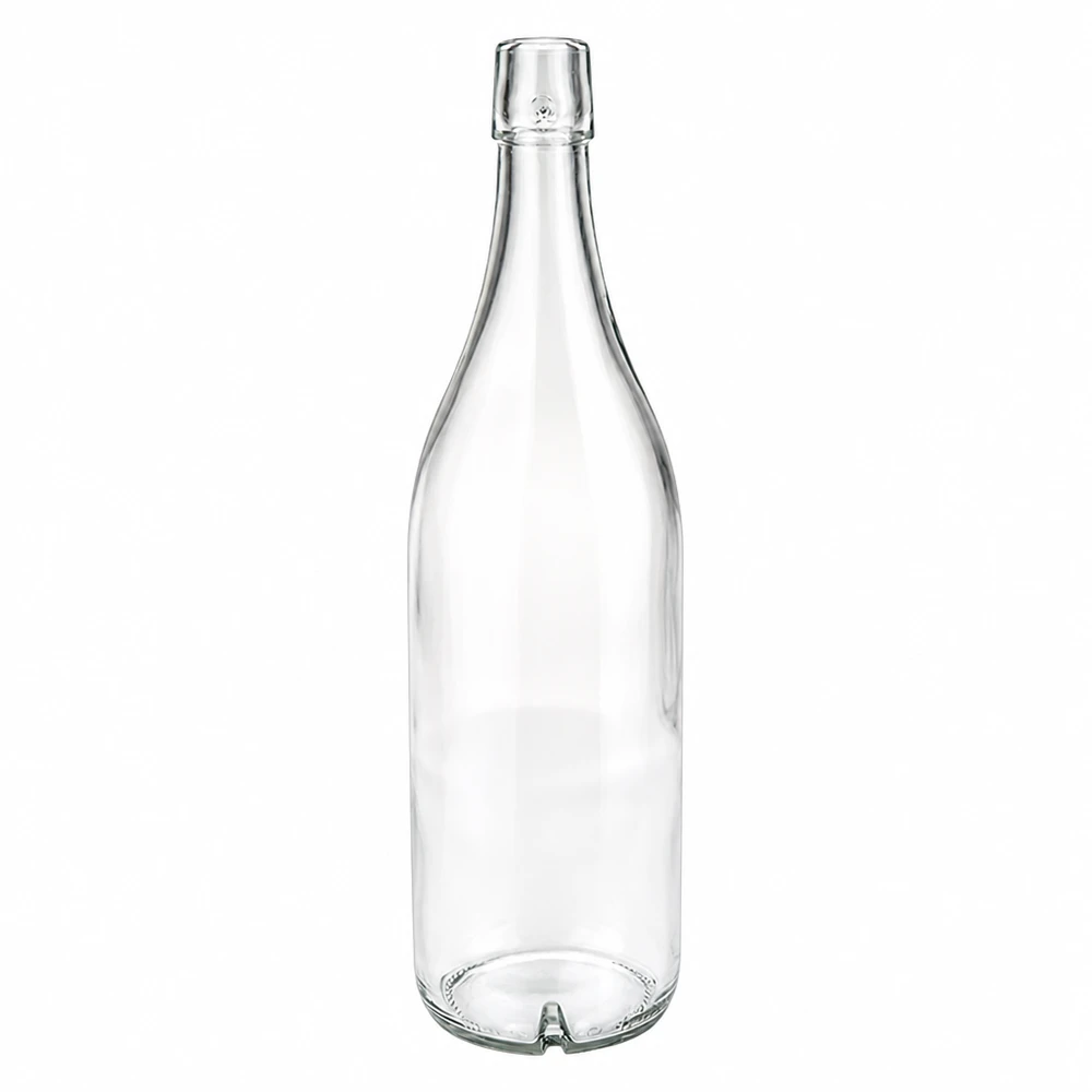 Bouteille en verre 1000ml UNiTWIST transparente sans bouchon à visser Bouteille de boisson vide