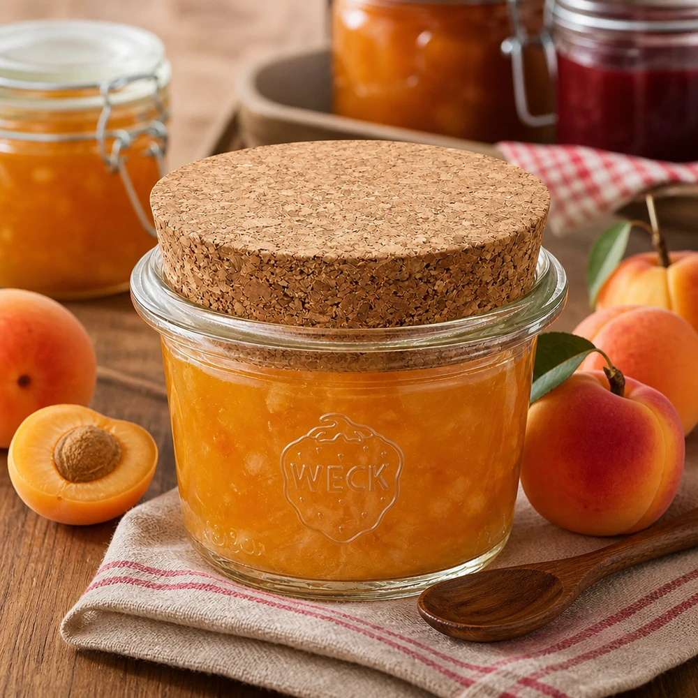 Pots pour gelée – exemple de bocal en verre