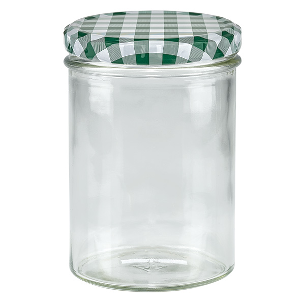 435ml Verre conique avec couvercle BasicSeal vert/blanc UNiTWIST