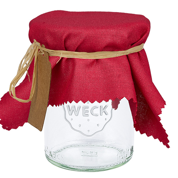 Tissu cache-bijoux bordeaux 15cm carré