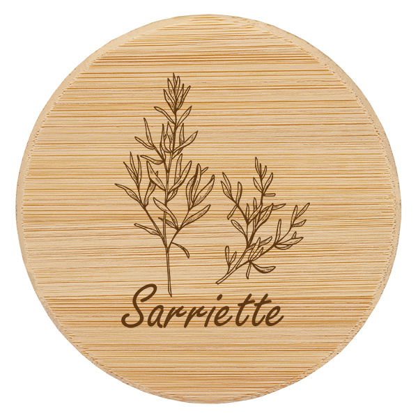 Bouchon en bois « sarriette » pour WECK RR60