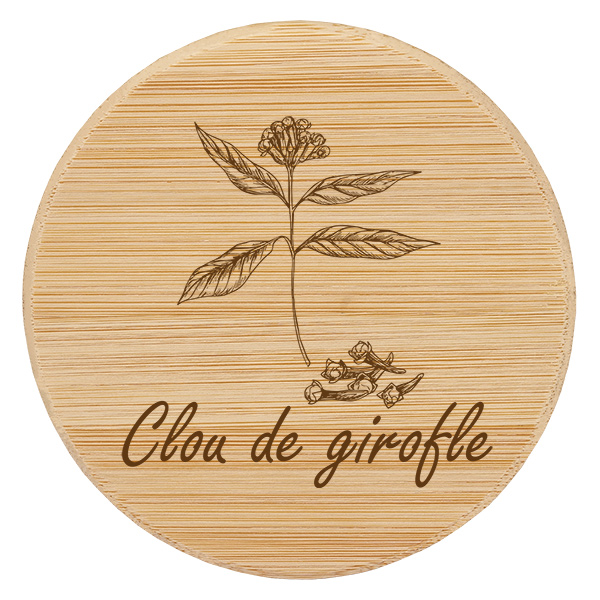 Paire en bois « clou de girofle » pour WECK RR60 Paire en bois « clou de girofle » pour WECK RR60