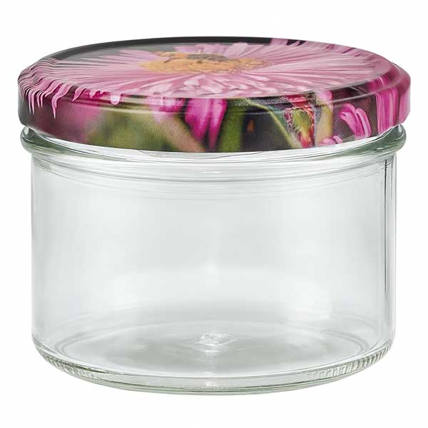 225ml Verre conique avec couvercle BasicSeal decor floral UNiTWIST 225ml Verre conique avec couvercle BasicSeal decor floral UNiTWIST