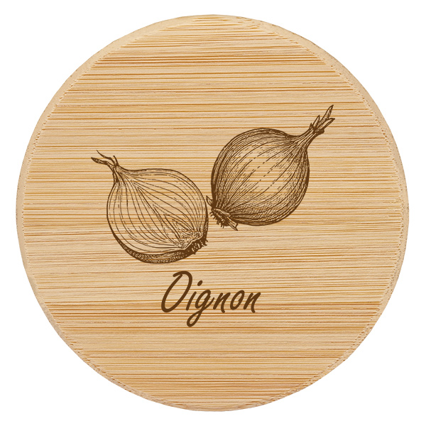 Paire en bois « Oignon » pour WECK RR60 Paire en bois « Oignon » pour WECK RR60