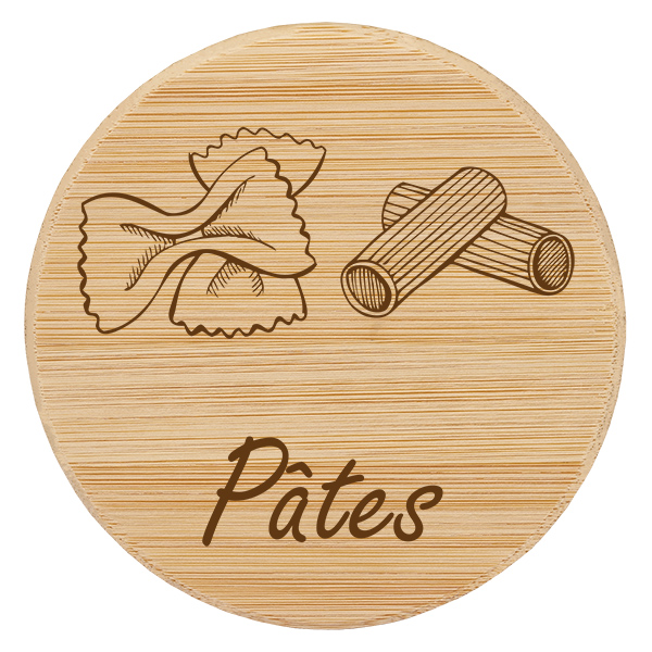 Paire en bois « Pâtes » pour WECK RR100 Paire en bois « Pâtes » pour WECK RR100