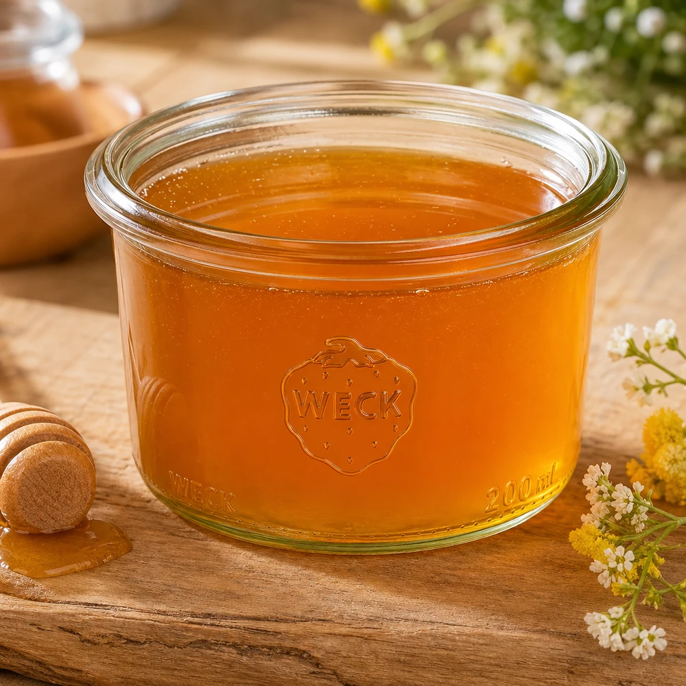 Bocal en verre à fond bombé WECK RR80 de 200 ml