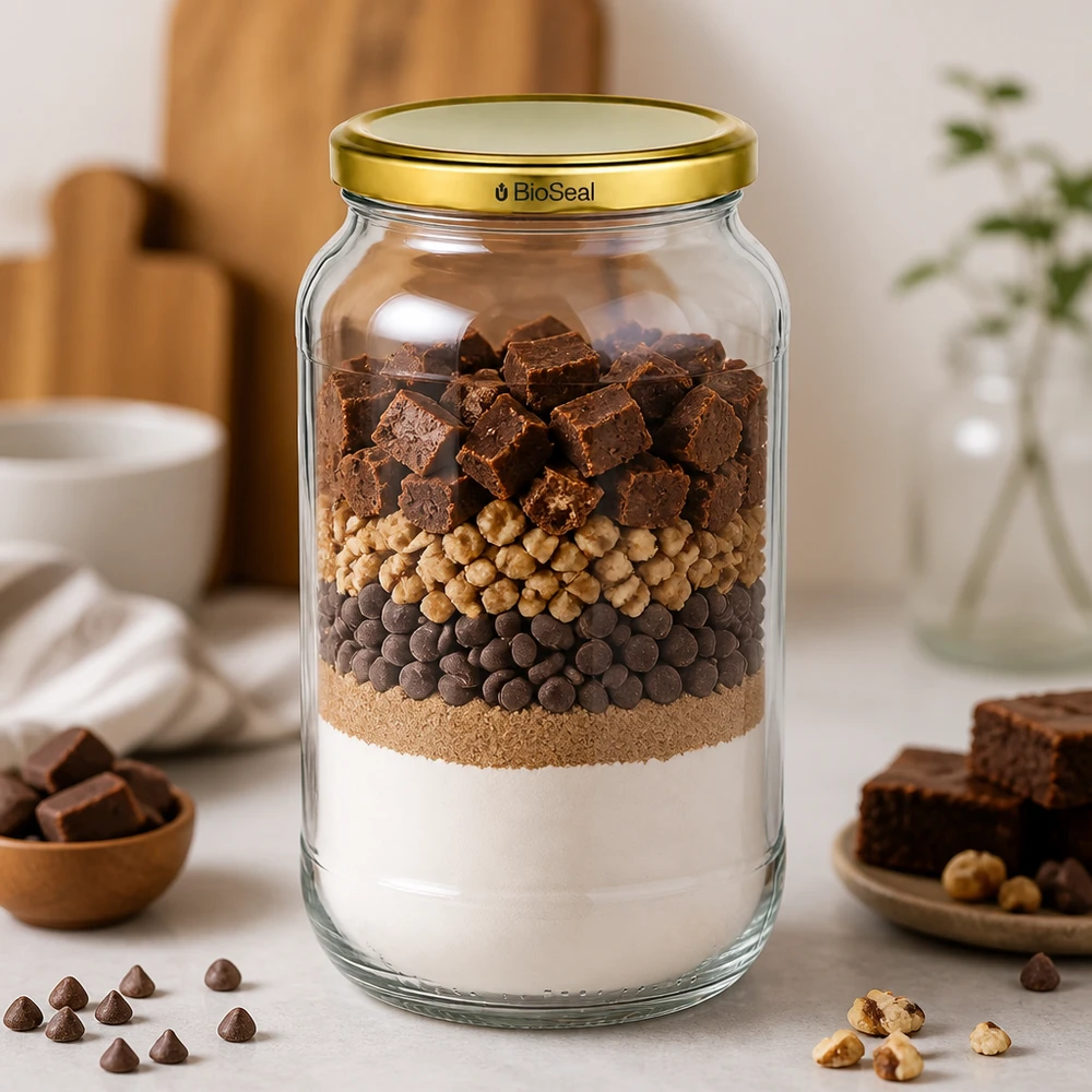 Pots pour beurre de cacahuète – exemple de bocal en verre
