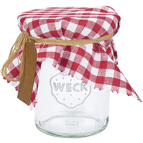 Couvre-tissu à carreaux blanc/bordeaux 150x150mm carré