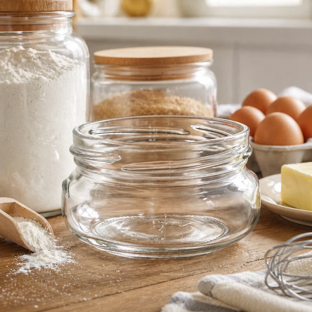 Pots pour houmous – exemple de bocal en verre