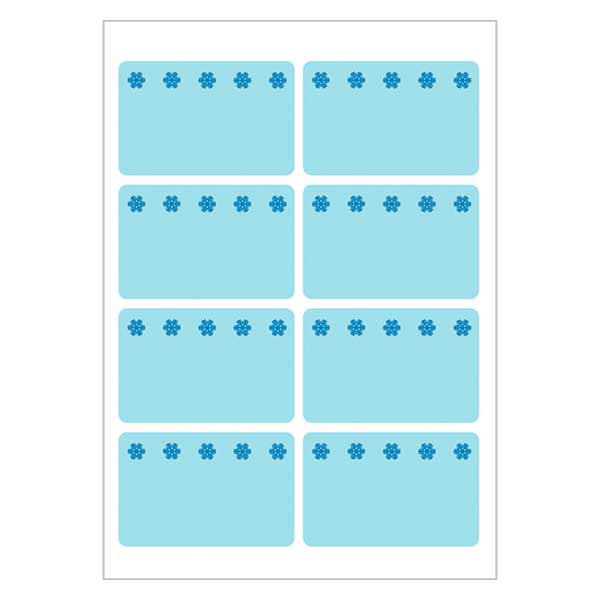 Étiquettes de congélation bleu (48 stickers) 26x40mm Étiquettes de congélation bleu (48 stickers) 26x40mm