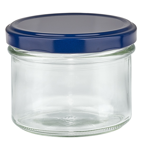 225ml Verre conique avec couvercle BasicSeal bleu UNiTWIST