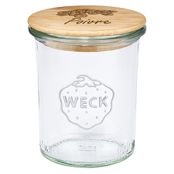 Coffret en bois « Poivre » avec revêtement WECK 160 ml Coffret en bois « Poivre » avec revêtement WECK 160 ml