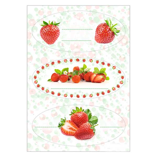 Étiquettes de cuisine Baies (12 stickers) Étiquettes de cuisine Baies (12 stickers)