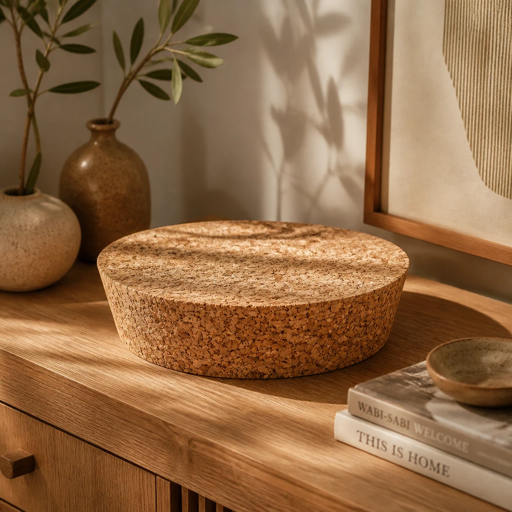 WECK RR80 Bouchon liège naturel sur commode en bois avec livres et vases en céramique décoration moderne de la maison ouverture 75mm