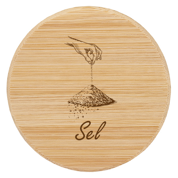 Paire en bois « sel » pour WECK RR60