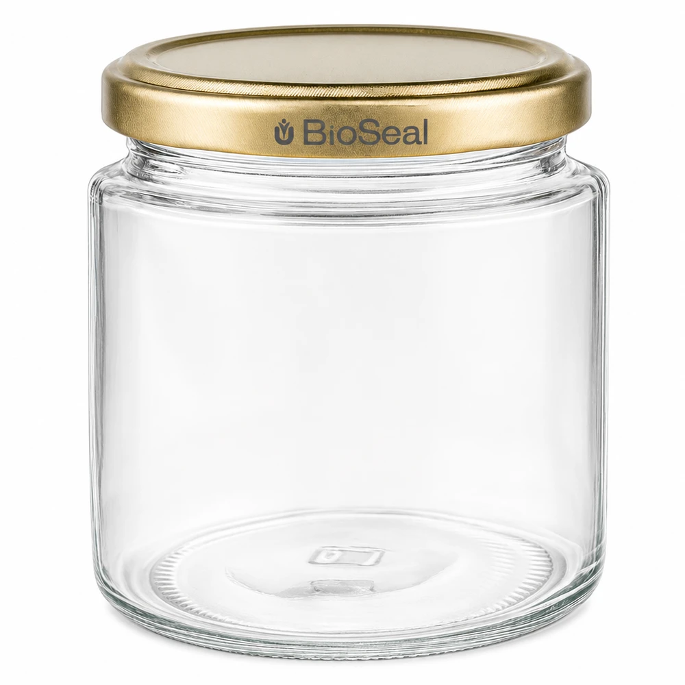Pot à miel 350 g avec couvercle doré BioSeal UNiTWIST