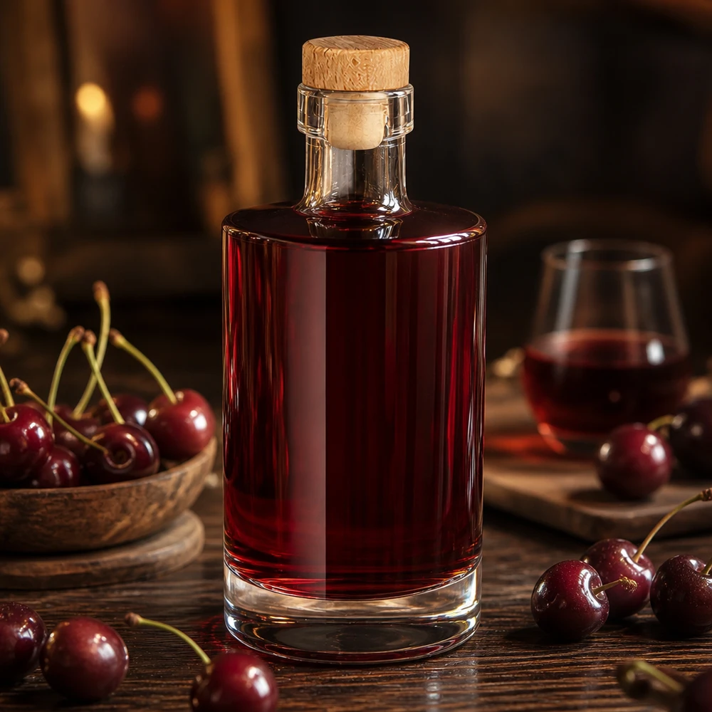 Bouteille en verre 350 ml « Galileo » avec bouchon en bois UNiTWIST® Bouteille en verre 350 ml « Galileo » avec bouchon en bois UNiTWIST®