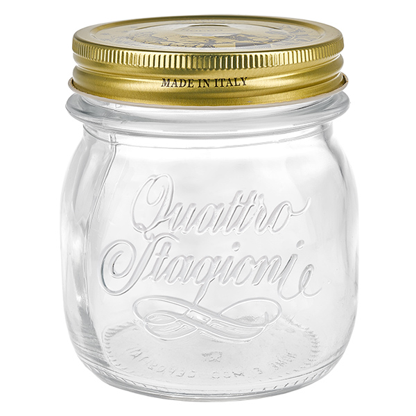 Verre rond 250ml « Quattro Stagioni » avec couvercle