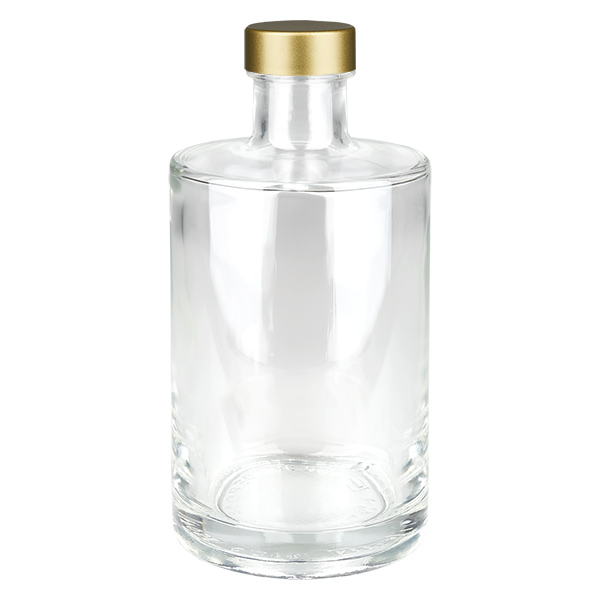 Bouteille en verre 375 ml « Sam » + bouchon à vis doré UNiTWIST®