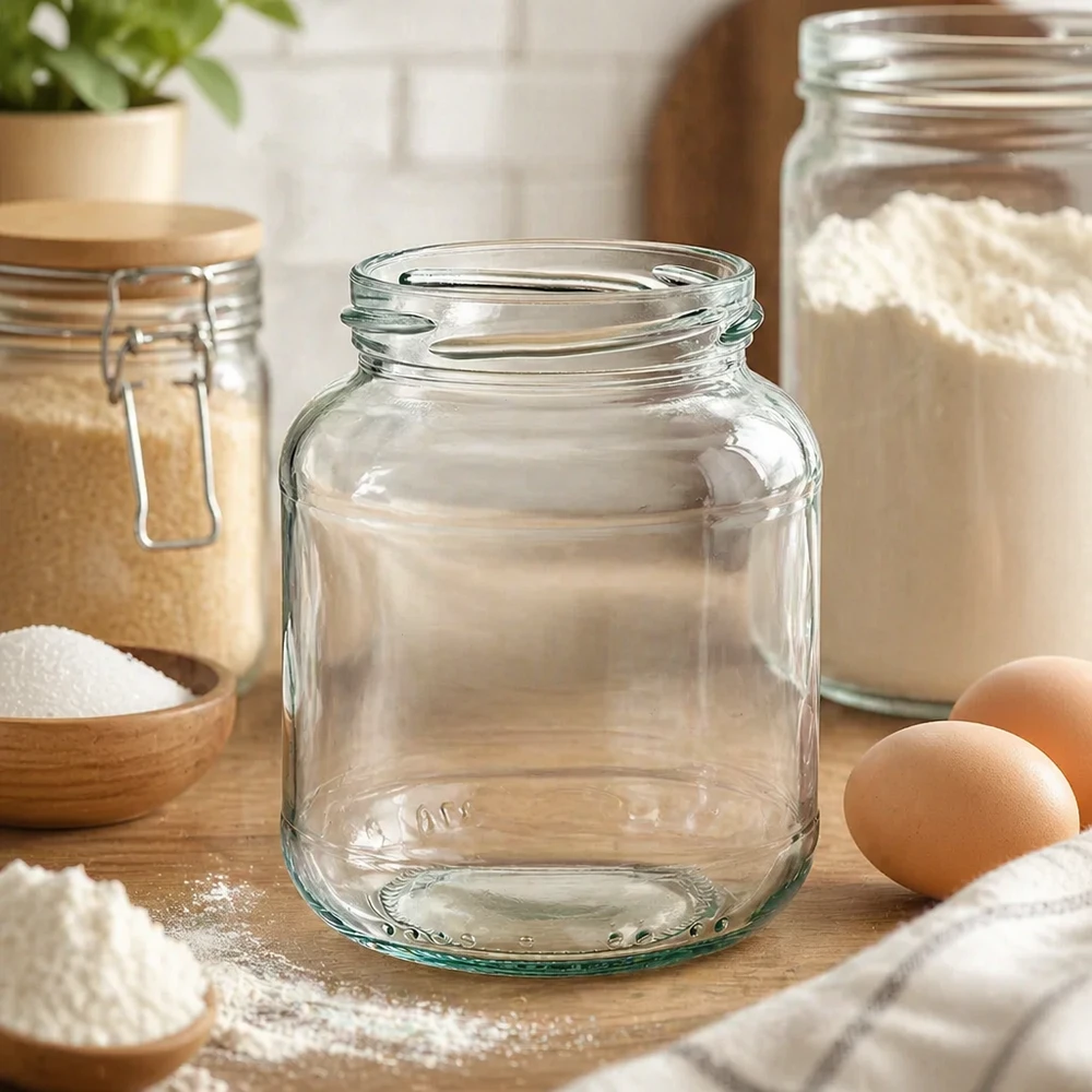 Pots pour mayonnaise – exemple de bocal en verre
