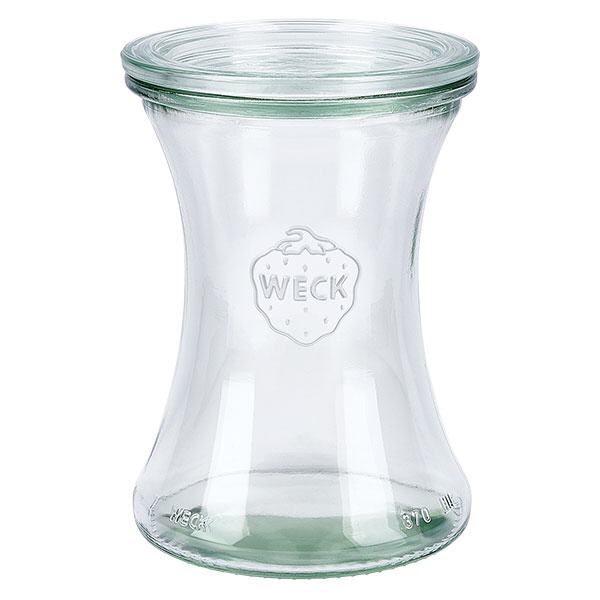 370ml bocal à gourmandises avec bouchon en verre WECK RR80