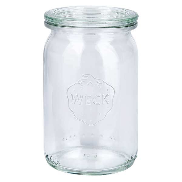 145ml bocal cylindrique avec bouchon en verre WECK RR40