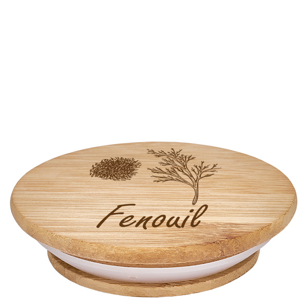 Paire en bois « Fenouil » pour WECK RR60 Paire en bois « Fenouil » pour WECK RR60
