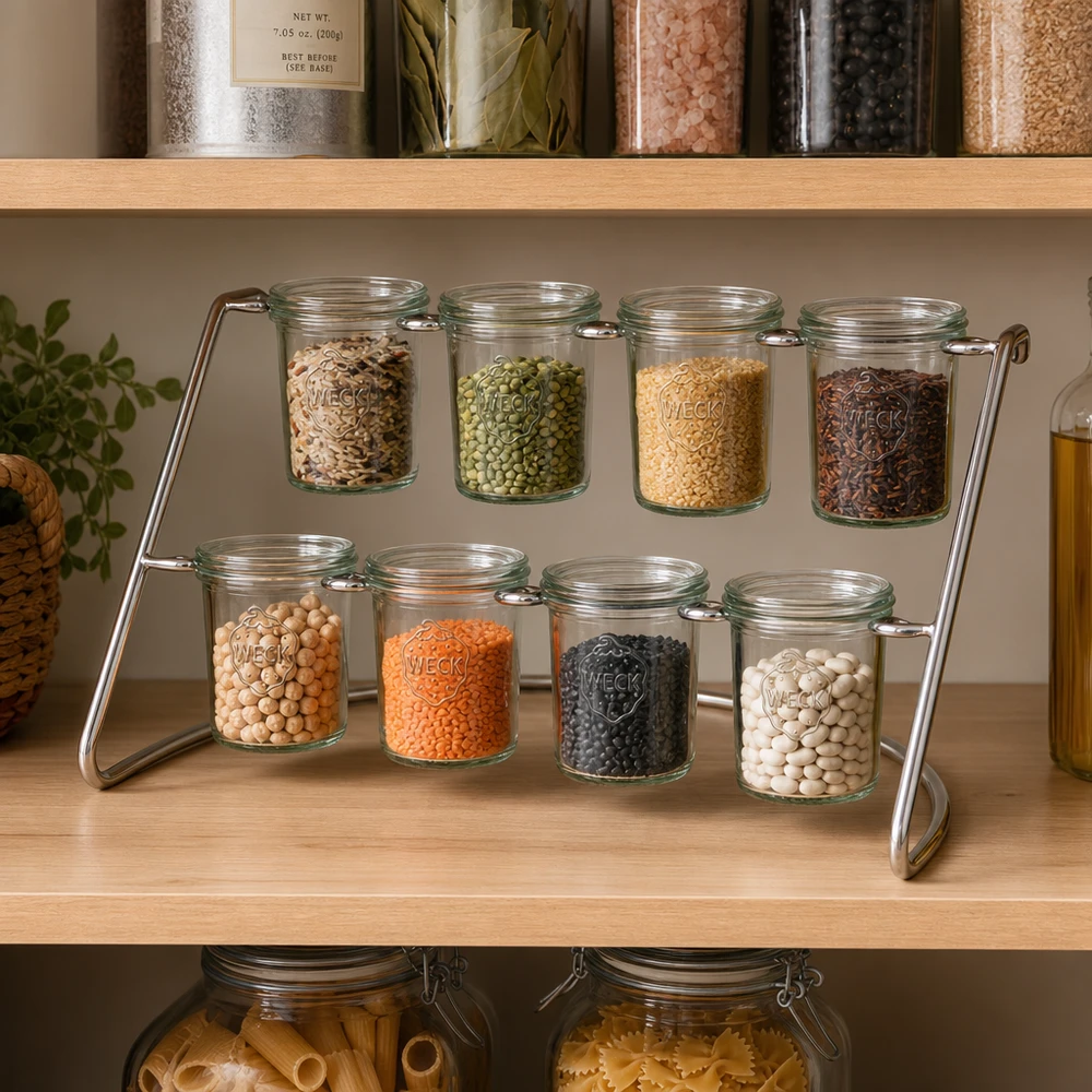 Mise en situation d’un bocal en verre pour le foie gras et les recettes en terrine