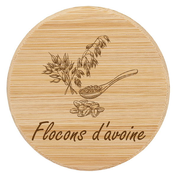 Paire en bois « Flocons d'avoine » pour WECK RR100 Paire en bois « Flocons d'avoine » pour WECK RR100