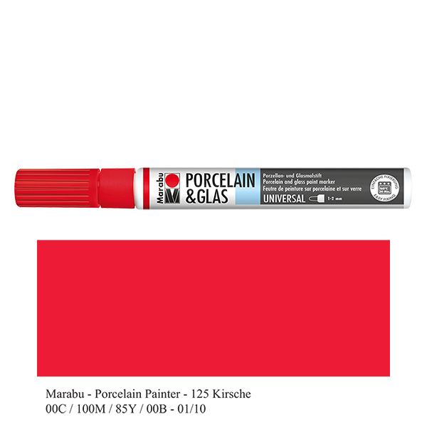 Crayon Cerise 1-2mm pour verre/porcelaine (125) Crayon Cerise 1-2mm pour verre/porcelaine (125)