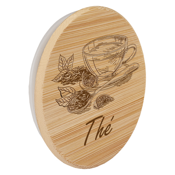Couvercle en bois « Thé » pour WECK RR100 Couvercle en bois « Thé » pour WECK RR100