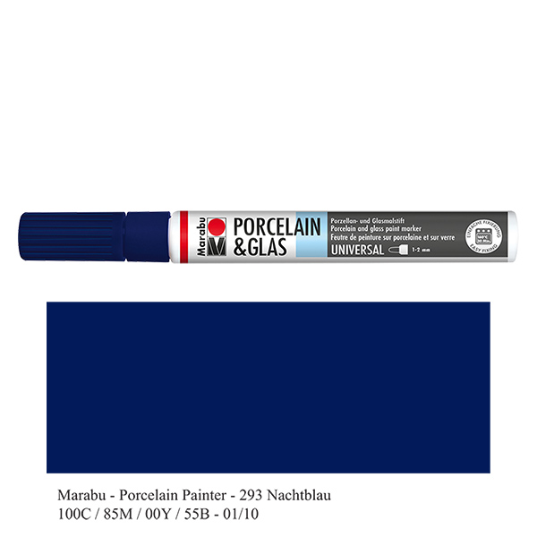 Crayon Bleu nuit 1-2mm pour verre/porcelaine (293) Crayon Bleu nuit 1-2mm pour verre/porcelaine (293)