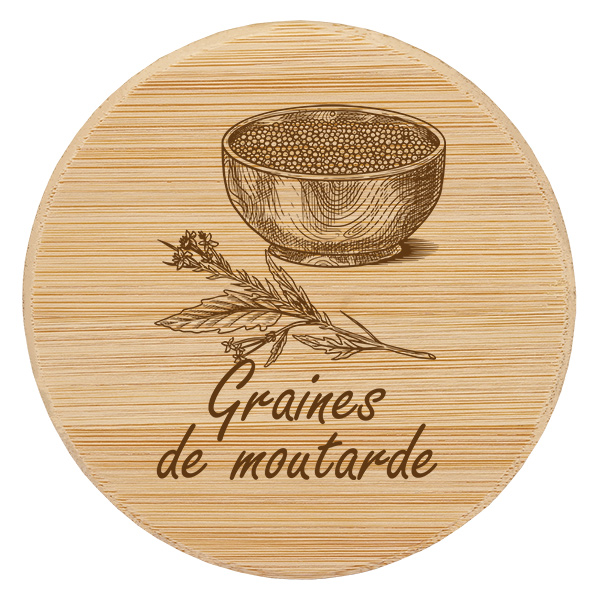 Boîte en bois « Graines de moutarde » pour WECK RR60