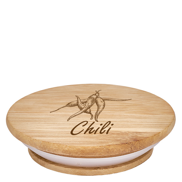 Bouchon en bois « Piment » pour WECK RR60 Bouchon en bois « Piment » pour WECK RR60