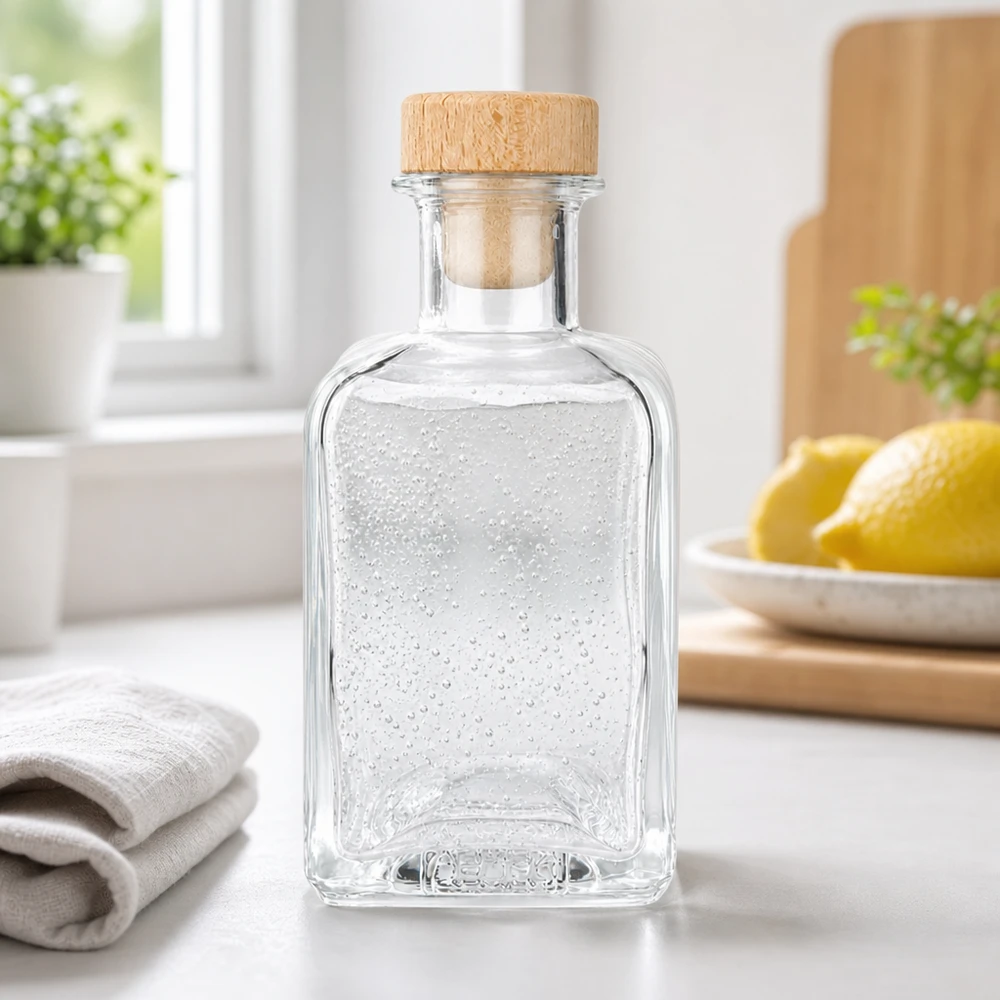 Flacon à pharmacie 200 ml « Clara » avec bouchon en bois UNiTWIST® Flacon à pharmacie 200 ml « Clara » avec bouchon en bois UNiTWIST®