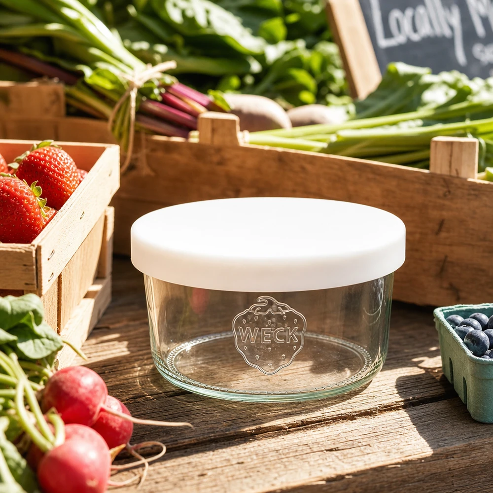 Préparation et présentation de bocaux en verre pour les gelées de fruits