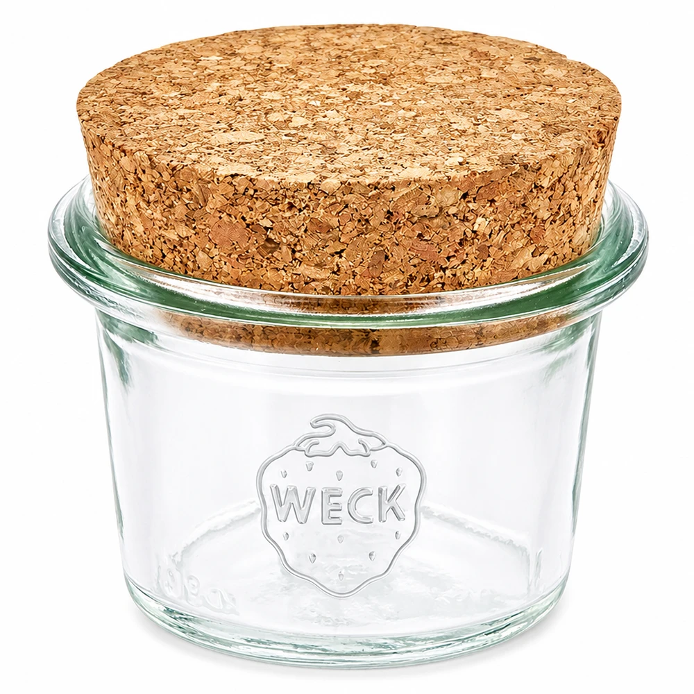 Petit bocal WECK de 35 ml avec bouchon naturel