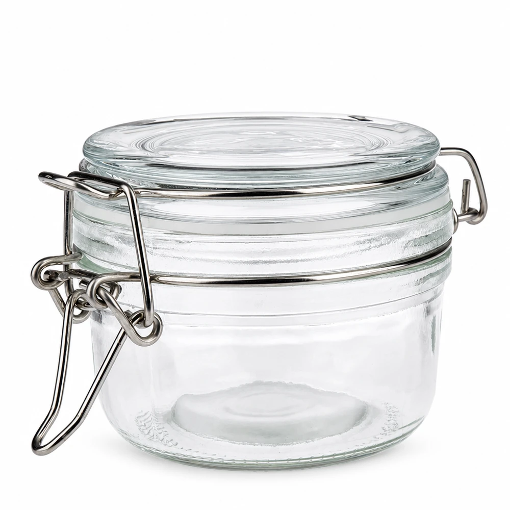 Bocal à armature type S de 100 ml avec joint blanc