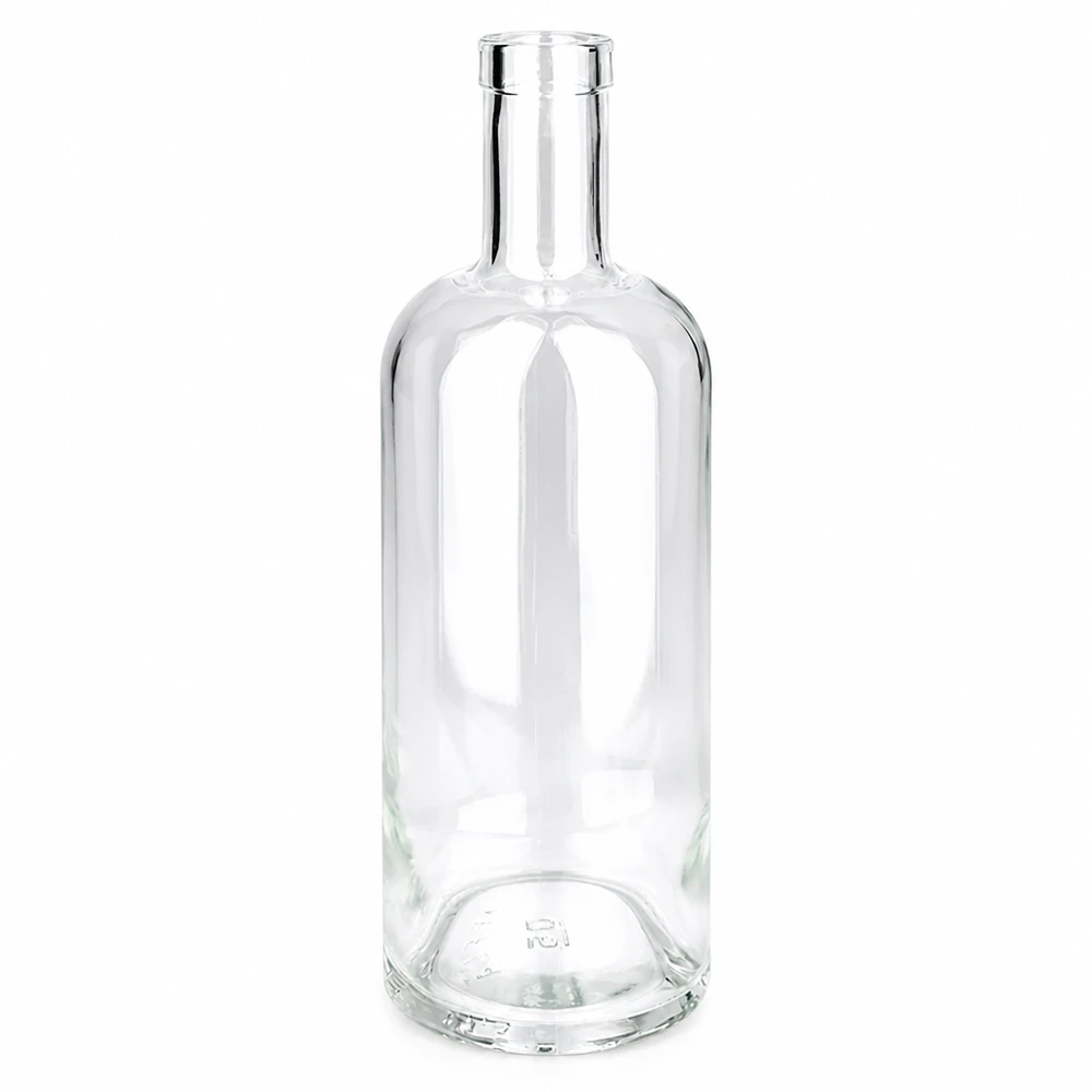 Bouteille en verre Emma 750ml transparente sans bouchon UNiTWIST vide Bouteille à liqueur claire