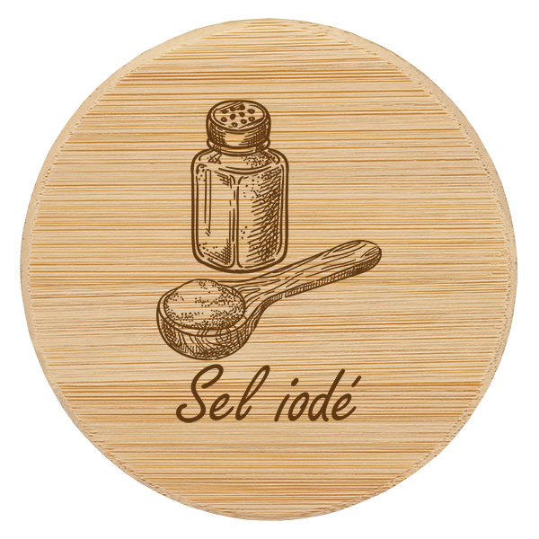 Paire en bois « Sel iodé » pour WECK RR60 Paire en bois « Sel iodé » pour WECK RR60