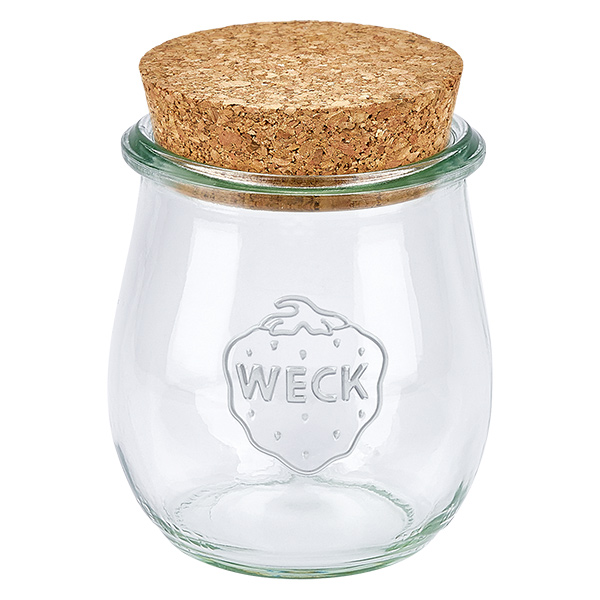 220ml bocal tulipe WECK RR60 avec bouchon nature