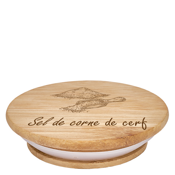Paire en bois « Sel de corne de cerf » pour WECK RR60 Paire en bois « Sel de corne de cerf » pour WECK RR60