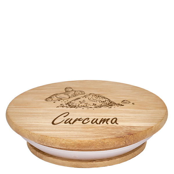 Paire en bois « Curcuma » pour WECK RR60 Paire en bois « Curcuma » pour WECK RR60
