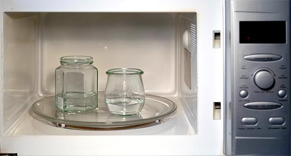 Sterilisera glas i mikrovågsugn