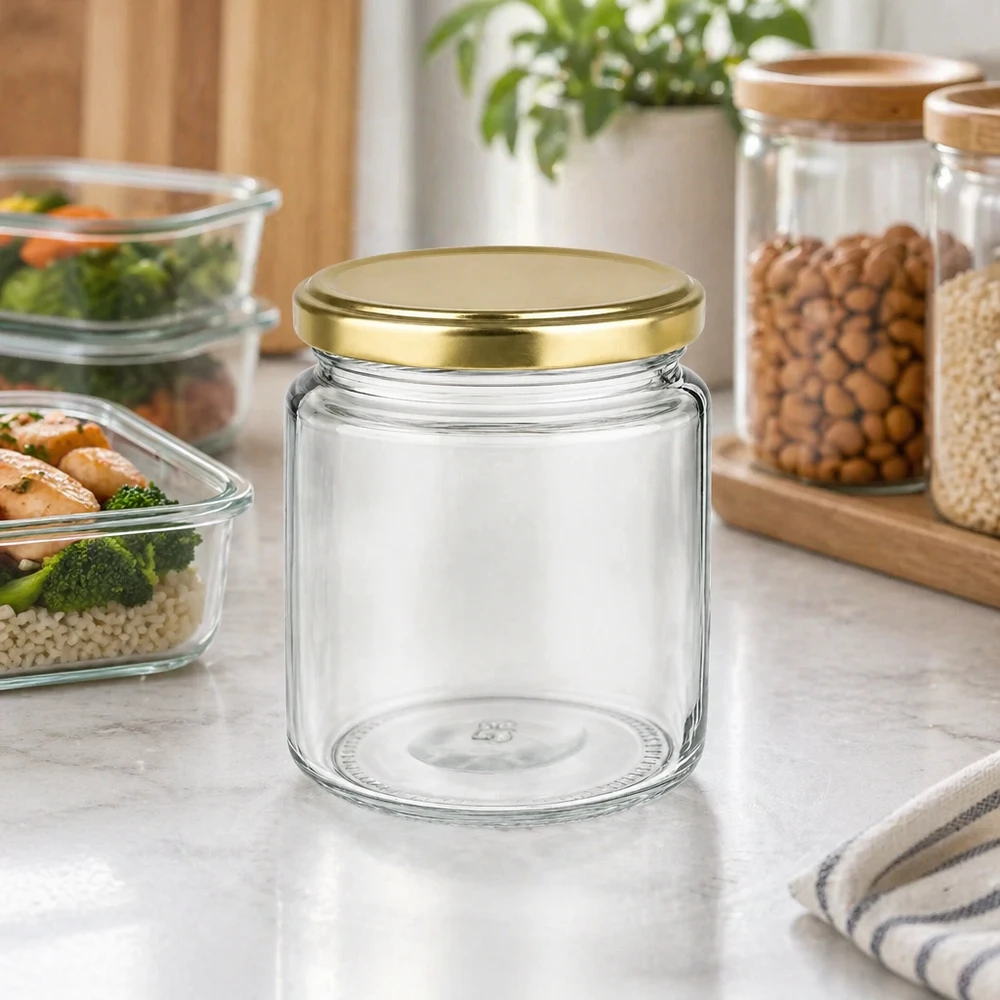 Pot à miel 350 g avec couvercle doré BasicSeal UNiTWIST